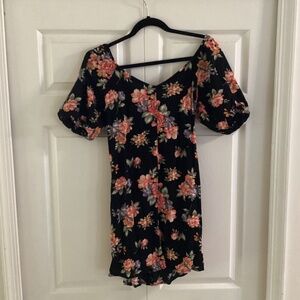 American Eagle Mini Dress w/ Puffed Sleeves Size Small